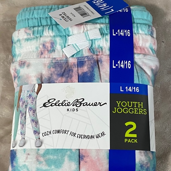 Eddie Bauer Other - Eddie Bauer Kids Pastel Tie-Dye Joggers